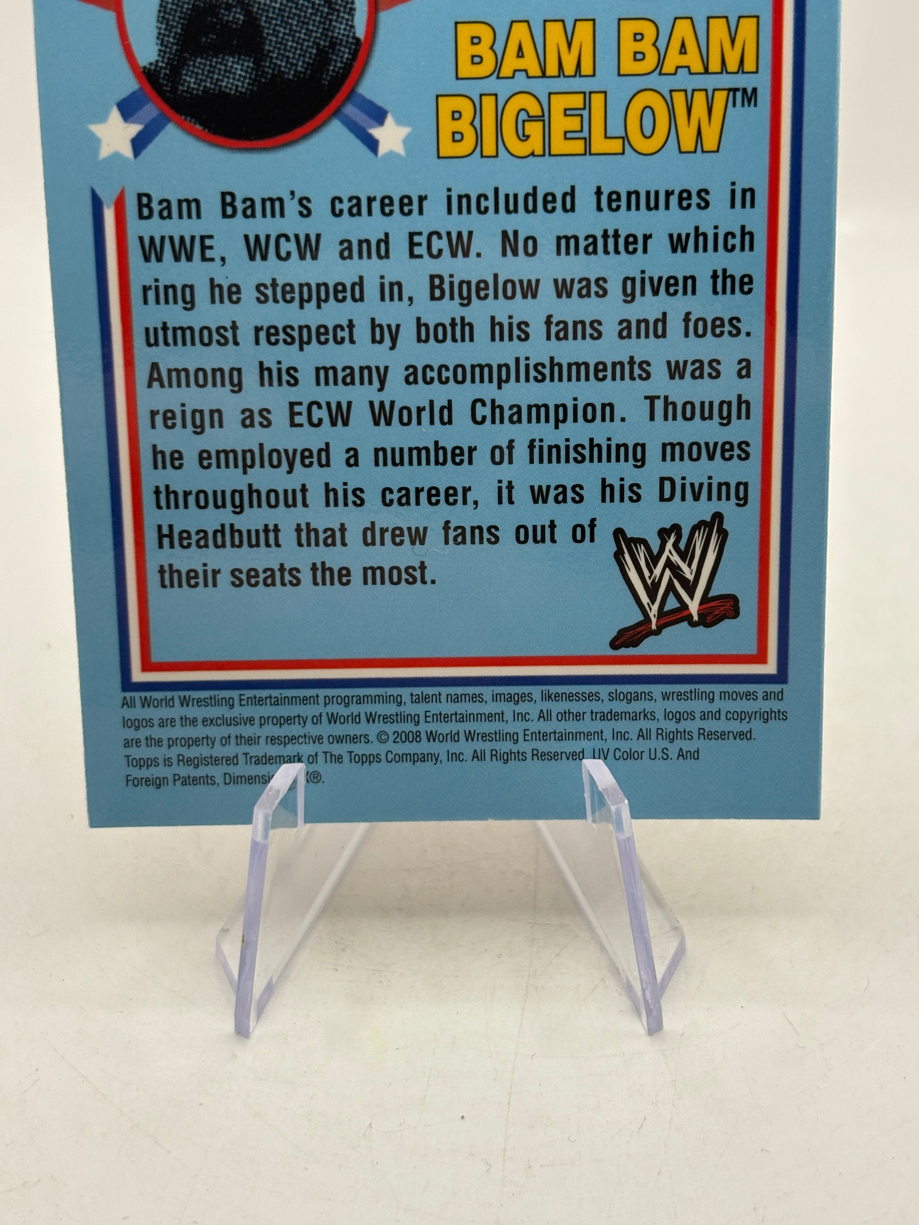 Topps Chrome WWE Heritage #80 Bam Bam Bigelow XFRACTOR, photo 8
